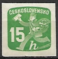 TCHECOSLOVAQUIE     -   Journaux  -  1945 .   Y&T N° 28 *.   Facteur. - Newspaper Stamps