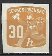 TCHECOSLOVAQUIE     -   Journaux  -  1945 .   Y&T N° 31 *.   Facteur. - Timbres Pour Journaux