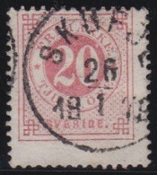 Sweden   .    Y&T   .    21-B   .    Perf. 14          .     O   .     Cancelled - Used Stamps