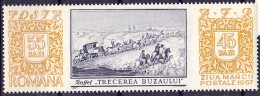 ROMANIA Roumanie 1967: "Passage Du Rivière Buzau" Par Denis Raffet (1804-1860) Michel-N° 2634 ** MNH - Diligencias