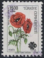 Türkei Turkey Turquie - Klatschmohn (Papaver Rhoeas) (MiNr: 2897) 1990 - Gest. Used Obl - Usados