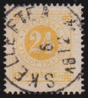 Sweden   .    Y&T   .    22--A  .  Perf. 13          .     O   .     Cancelled - Used Stamps