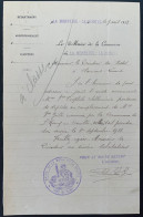 DOCUMENT PUY DE DOME / LA MONNERIE LE MONTEL 1933 PORTEUR DE DEPECHES - Manuscrits