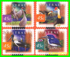 AUSTRALIA ( OCEANIA ) SERIE DE 4 SELLOS PAJAROS AUSTRALIANOS DEL DESIERTO, AÑO 2001 - Used Stamps