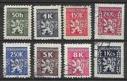 TCHECOSLOVAQUIE   -   Service / Official.    1946/47.  L O T .  Oblitérés. - Official Stamps