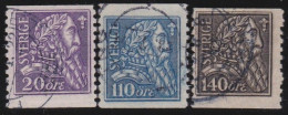 Sweden   .    Y&T   .  151/153   .     O   .     Cancelled - Usati