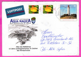 295984 / Germany BRD 2009 Cover - 55 Pf. (Leuchttürme : Dornbusch) 10+10 Blumen Tulpe Aqua Magica Löhne Ganzsachen - Enveloppes - Oblitérées