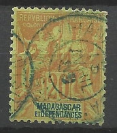 MADAGASCAR  N° 34 CACHET FIANARANTSOA / Used - Autres & Non Classés