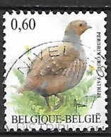 BELGIQUE    -   Perdrix  -   Oblitéré - Pernice, Quaglie