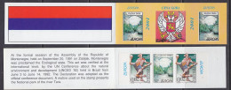 Europa Cept 2001 Montenegro Booklet Strip 2v+label ** Mnh (58928) ROCK BOTTOM - 2001