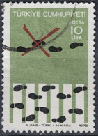 Türkei Turkey Turquie - Zebrastreifen Mit Fußspuren (MiNr: 2440) 1978 - Gest. Used Obl - Gebruikt