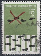 Türkei Turkey Turquie - Zebrastreifen Mit Fußspuren (MiNr: 2440) 1977 - Gest. Used Obl - Used Stamps