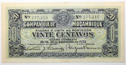 Mozambique - 20 Centavos - 1933 - PICK R29 - SPL - Mozambico