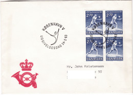 B188 International Badminton Federation World Championships 1983 Copenhagen FDC - Badminton