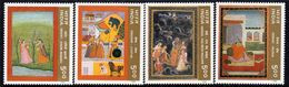 India 1996 Miniature Paintings Set Of 4, MNH, SG 1658/61 (D) - Ungebraucht