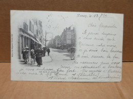 NANCY (54) La Rue Saint Jean Animation Carte Précurseur Circulée 1899 - Nancy
