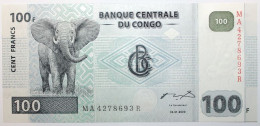 Congo (RD) - 100 Francs - 2000 - PICK 92A - NEUF - Repubblica Democratica Del Congo & Zaire