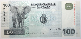 Congo (RD) - 100 Francs - 2000 - PICK 92A - NEUF - Demokratische Republik Kongo & Zaire