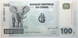 Congo (RD) - 100 Francs - 2000 - PICK 92A - NEUF - Repubblica Democratica Del Congo & Zaire