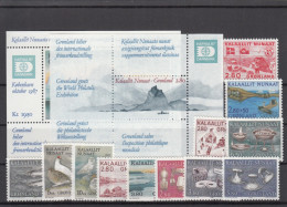 Greenland 1986-1987 - Full Years MNH ** - Komplette Jahrgänge