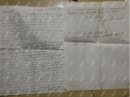 Signed Letter Lettera Firmata Pittore LUIGI AVERSANO Di Grumo Nevano. Roma 1937 - Schilders & Beeldhouwers