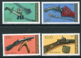 YUGOSLAVIA 1979 Antique Weapons MNH / **.  Michel 1780-83 - Ungebraucht