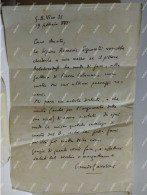 Signed Letter Lettera Firmata Regista Poeta CORRADO PAVOLINI 1938 - Writers