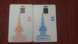 Gambia 2 Phonecards 60 +125 Unts Used Rare - Gambie