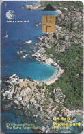 British Virgin Islands - C&W (Chip) - The Baths, Gem5 Black, Cn. 13 Digits, 2000, 10$, Used - Virgin Islands