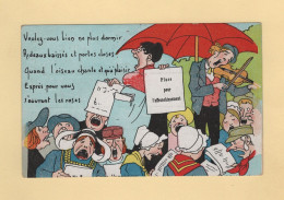 Cartes Humoristiques N°9 - Voulez Vous Bien Ne Plus Doirmir Rideaux Baisses Et Portes Closes - Gill Tailleur - 1900-1949