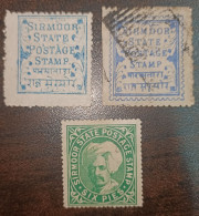 India Sirmur Sirmoor Used And Mint - Sirmoor