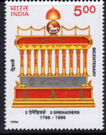 India 1996 Bicentenary Of 2nd Batallion, Grenadiers, MNH, SG 1685/68 (D) - Ungebraucht
