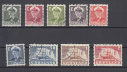 Greenland 1950 - Michel 28-36 Used - Oblitérés