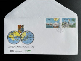 IRELAND 1992 FDC EUROPA CEPT DISCOVERY OF THE AMERICAS IERLAND EIRE SHIPS COLUMBUS - FDC