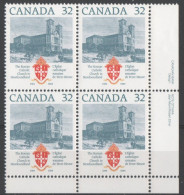 Canada - #1029 - MNH PB  Of 4 - Números De Planchas & Inscripciones