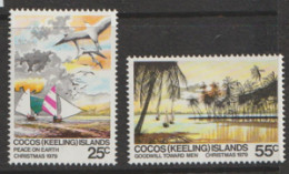 Cocos Keeling  Islands   1979  SG  48-9  Christmas  Unmounted Mint  - Cocos (Keeling) Islands