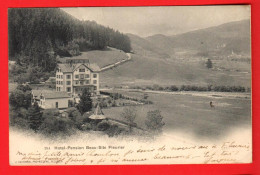 ZVU-14  Fleurier Hotel-Pension Beau-Site  Kaufmann Propriétaire No 264. Tampon Au Dos. Dos Simple Circ. 1904 Vers Paris - Fleurier