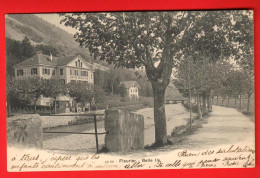 ZVU-15  Fleurier Hotel-Pension Belle-Ile. D.N. 393 Westphale-Keusch Fleurier. Dos Simple Circ. 1904  - Fleurier