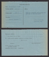 YUGOSLAVIA Official Letter - Registered Postcard / AVIS De Réception Return Receipt RIMSKE TOPLICE Slovenia 1965 - Servizio