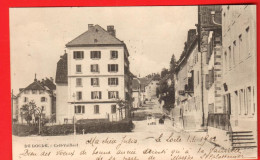 ZVU-19 Le Locle  Quartier De Crêt-Vaillant  Café. ANIME. Dos Simple. Circ. 1901  - Le Locle