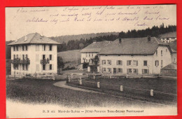 ZVU-28  Mont-de-Buttes  Val-de-Travers   Hotel-Pension Beau-Séjour Perrinjaquet. Petite Animation. Circ. 1905 Dos Simple - Buttes 