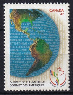 MiNr. 1979 Kanada (Dominion) 2001, 20. April. Gipfelkonferenz Der Amerikanischen Staaten, Quebec Postfrisch/**/MNH - Unused Stamps