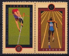 MiNr. 1992 - 1993 Kanada (Dominion) 2001, 25. Juni. Leichtathletik-Weltmeisterschaften, Edmonton Postfrisch/**/MNH - Ongebruikt