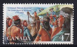 MiNr. 2003 Kanada (Dominion) 2001, 3. Aug. 300. Jahrestag Der Unterzeichnung Des Großen Friedens Postfrisch/**/MNH - Unused Stamps
