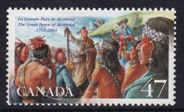 MiNr. 2003 Kanada (Dominion) 2001, 3. Aug. 300. Jahrestag Der Unterzeichnung Des Großen Friedens Postfrisch/**/MNH - Nuevos