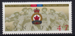 MiNr. 2021 Kanada (Dominion) 2001, 11. Nov. 75 Jahre Königlich-Kanadische Legion Postfrisch/**/MNH - Ongebruikt