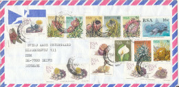 RSA South Africa Air Mail Cover Sent To Denmark 10-8-1993 With A Lot Of Topic Stamps - Brieven En Documenten