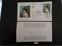 FRANCE 2023 2,32 EVA GONZALÈS 1849 - 1883 , OBLITÉRATION PREMIER JOUR  21 04 2023  ENVELOPPE FDC SOIE PEINTRE FRANÇAISE - 2020-…