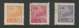 CHINA NORTH EAST - 1950-1951 Set RN2 I. MICHEL # 186-188. Unused. - China Del Nordeste 1946-48