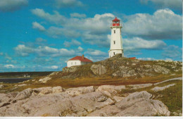 Parc Historique National Louisbourg,  N.S, Canada / Promontoire Phare Blanc Rond Rouge  Lighthouse - Andere & Zonder Classificatie